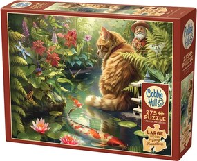 Cobble Hill Puzzle Mačka a Koi kapry XL 275 dielikov