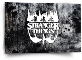 Sablio Obraz Stranger Things White - 120x80 cm