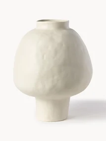 Ručne vyrobená váza z kameniny Saki, V 40 cm