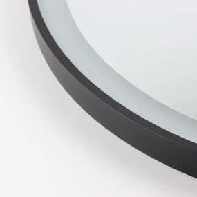 Brilagi - LED kúpeľňové zrkadlo ASTI LED/19W/230V 60 cm čierna IP44 CRI 90 stmievateľné + CCT