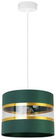 Závesné svietidlo Elegance, 1x textilné tienidlo (výber zo 6 farieb), (výber z 2 farieb konštrukcie), g