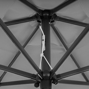 LONGWELL INDUSTRIAL LTD Skladací záhradný slnečník 210 cm - šedý