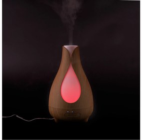 Aróma difuzér TULIP, svetlé drevo, 200ml, 7 farieb, 12W, ⌀13,6x23,5cm, Nature7