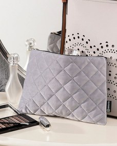 Puzdro na tablet Velvet farba produktu sivá látka lesklá, zamatová