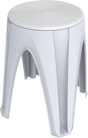 BAMA Stolička otočná GIROTONDO biela