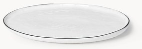 Ručne vyrobený servírovací tanier z porcelánu Salt, D 30 x Š 20 cm