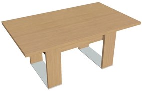 Rokovací stôl Verno+ S 170 x 100 cm, dub svetlý / hnedá