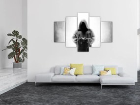 Obraz - Mních v kláštore (150x105 cm)