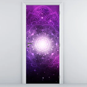 Fototapeta na dvere - Fialová abstrakcia (95x205cm)