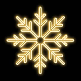 DECOLED LED světelná vločka II, závěsná, pr. 80 cm, teple bílá
