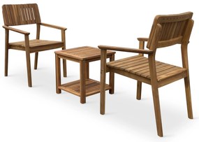 Noela Balkónový set Lotto + 2x drevené kreslo Lucy