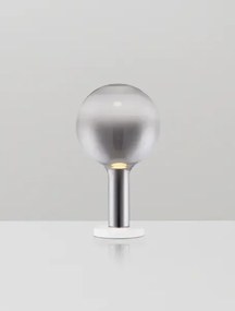 LED stmievateľná šedá stolná lampa Nostos