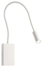 Redo 01-2754 - LED Flexibilná lampička WALLIE LED/3W/230V USB CRI 90 biela UN1335