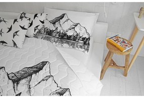 Prešívaná deka a obliečka na vankúš v súprave z bavlneného saténu 140x200 cm – Butter Kings