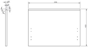 Mexen Orio, kúpeľňová skrinka 60 cm s hornou časťou, 1 zásuvka, biela matná, 91A10-06047-1-BFC01