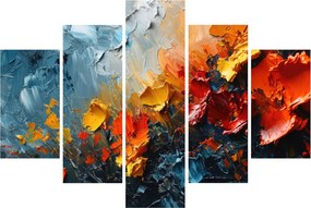 Obraz - Abstraktná maľba kvetov III. (150x105 cm)
