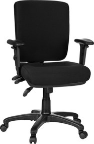 XXXLutz OTOČNÁ STOLIČKA, plochá tkanina, čierna MID.YOU - Online Only kancelárie - 001918069701