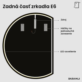 Okrúhle zrkadlo s LED svetlom E6