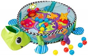 Vzdelávacia hracia deka s loptičkami Eco Toys - korytnačka