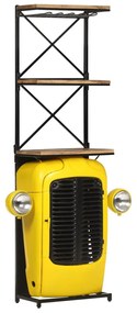 Skrinka na víno s dizajnom traktora 49x31x172 cm, mangový masív