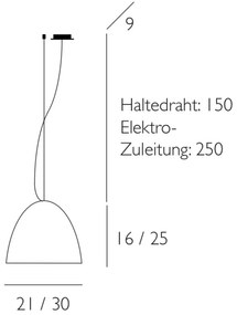 Casablanca Bell závesná lampa piesková 1-pl. 21 cm