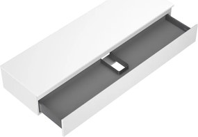 Mexen Orio, kúpeľňová skrinka 160 cm s hornou časťou, 1 zásuvka, biela matná, 91A10-16023-1-BFC01