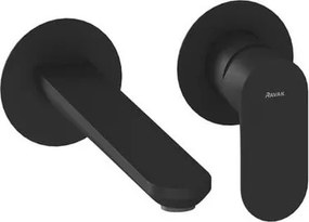 Ravak Eleganta umývadlová batéria bez podomietkového telesa čierna matná X070292