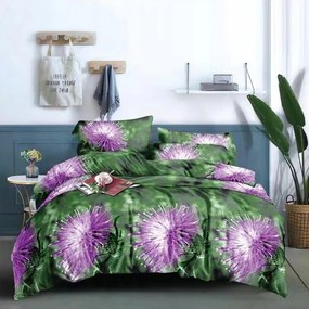 3D obliečky z mikrovlákna THISTALIA zelené Rozmer obliečky: 2 ks 70 x 80 cm | 135 x 200 cm