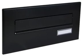 DOLS ČD-1 RAL9005 - čelná doska poštovej schránky na zamurovanie, s menovkou, čierna