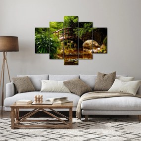 Obraz - Most cez riečku (150x105 cm)
