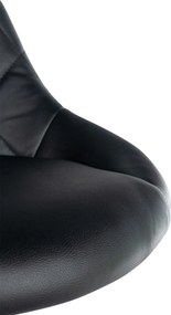 Pracovná stolička Lazio koženka - čierna