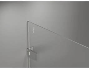 Mexen Lunar-F Duo, skladací sprchový kút 90 x 80 cm, 8mm číre sklo, oceľový profil, 836-090L-080P-97-00