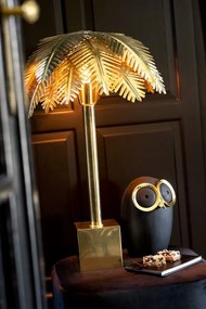 Zlatá kovová stolná palmová lampa Coconut - Ø 45 * 72 cm