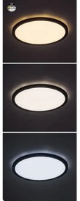 Rabalux 71098 - LED Stropné svietidlo GONZALO LED/36W/230V pr. 50 cm čierna