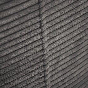 Tmavosivý menčestrový sedací vak Om 110 – SLOWDOWN