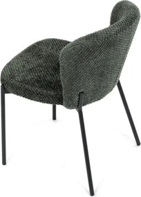 Jedálenská stolička bouclé, zelená CT-W1077 GRN2