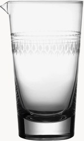 Ručne fúkaný krištáľový pohár na miešanie Ovals