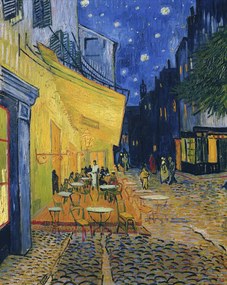 Vincent van Gogh - Obrazová reprodukcia Kaviareň na terase v noci, (30 x 40 cm)