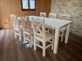 Jedálenská zostava Selka nábytok 1+6 veľký stôl