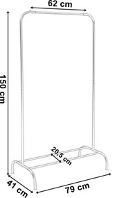 Vešiakový stojan KITO čierny