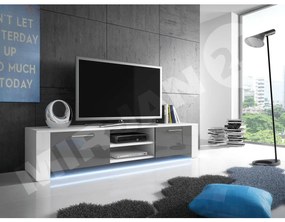 TV stolík Cleo IX, Farby: biela / biely lesk