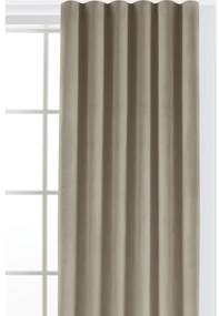 Béžový zamatový dimout záves 200x250 cm Velto – Filumi