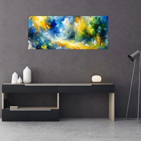 Obraz - Abstraktný slnečný deň (120x50 cm)