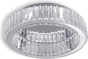 Toolight Toolight, krištáľové stropné svietidlo 40cm, 24W, 4000K, 1120lm, APP1742-C, chrómová, OSW-09306
