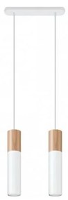 Sollux SL.0629 - Luster na lanku PABLO 2xGU10/40W/230V biela