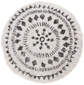 Koberec Jasmine3, (fi) 70 cm, biela/čierna