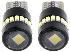 LED žiarovky CANBUS 18SMD 3014 + 1SMD 1SMD T10 W5W White 12V/24V