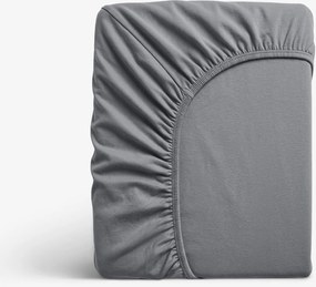 Goldea jersey elastická plachta - antracitová 200 x 220 cm