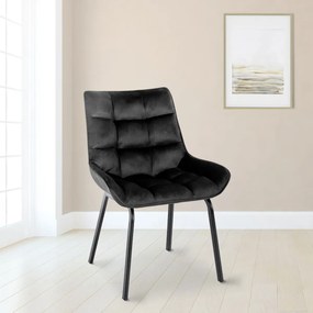 Stolička Saranda zamat - čierna