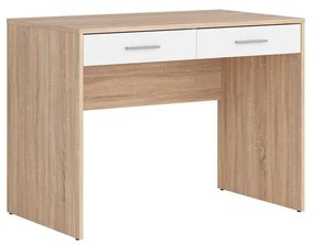 Písací stôl BRW Nepo Plus 2 (dub sonoma + biela) . Vlastná spoľahlivá doprava až k Vám domov. 1098269